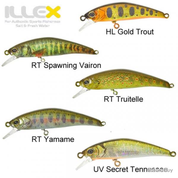 Leurre Tricoroll 43 SHW Illex 4,3cm Hl Gold Trout