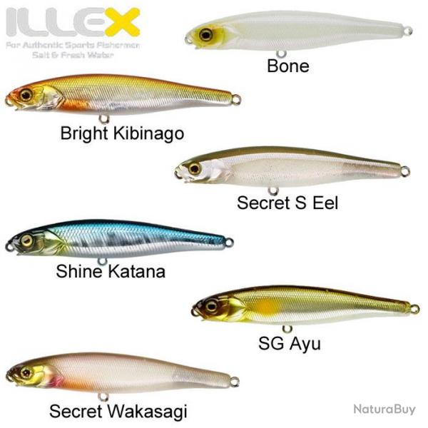 DESTOCKAGE ! Leurre Clyde Mud Sucker 110 Illex 11cm Bright Kibinago