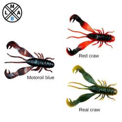 Leurre LMAB Finesse Filet Craw 10 - 10cm Motoroil Blue