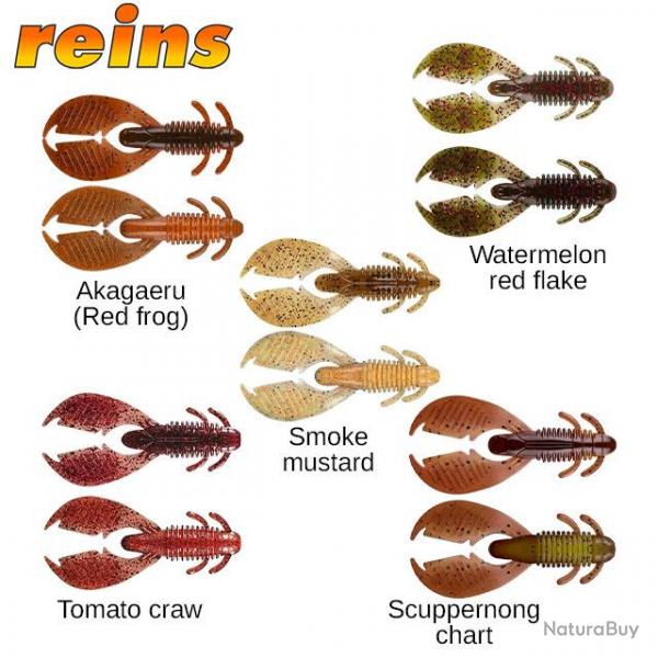 Leurre REINS Ax Craw 8cm Tomato Craw