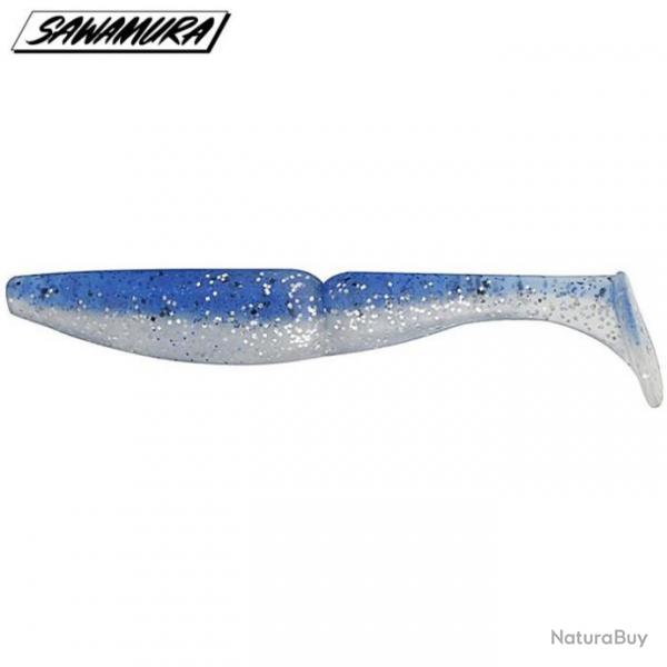 Leurre One up shad 4 Sawamura 8,4cm Blue Reflect