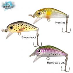 DESTOCKAGE ! Leurre Zebco Gitec Trout 4cm Rainbow Trout