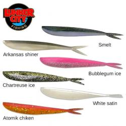 DESTOCKAGE ! Leurre Fin-S Fish Lunker City 60mm  Bubblegum Ice