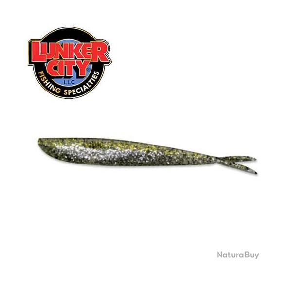 Leurre Fin-S Fish Lunker City 100mm  Chartreuse Ice