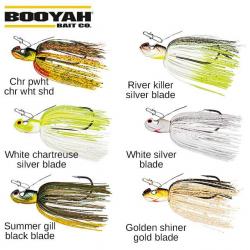 Leurre Chatterbait Booyah Melee 10g White Chartreuse Silver Blade