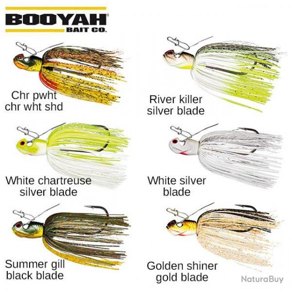 Leurre Chatterbait Booyah Melee 10g White Chartreuse Silver Blade