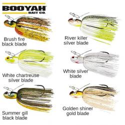 DESTOCKAGE ! Leurre Chatterbait Booyah Melee 14g White Silver Blade