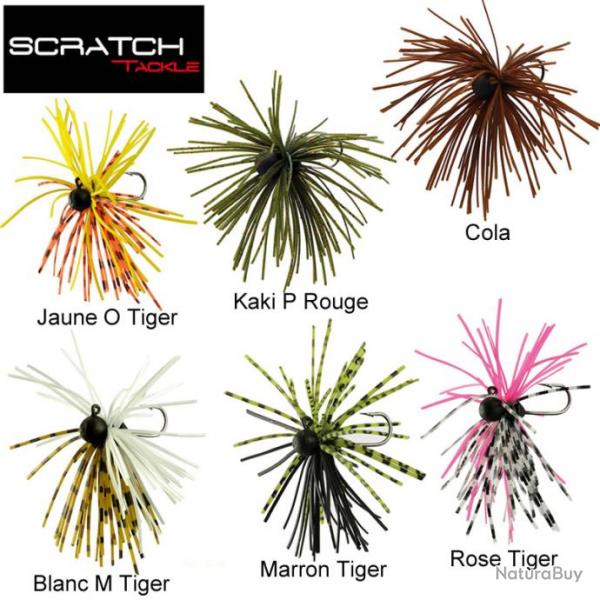 Leurre Micro Jig Scratch Tackle 5g Marron Tiger