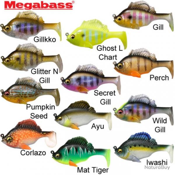 Leurre Sleeper Gill Megabass 3.2 3/4 - 8cm Wild Gill