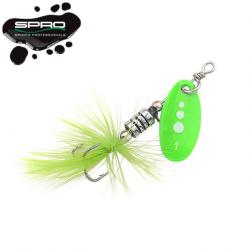 Leurre Cuiller Tournante Spro Spinner UV Green 1