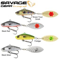 Leurre Savage Gear 3D Sticklebait Tailspin 6.5cm 9g Black Silver