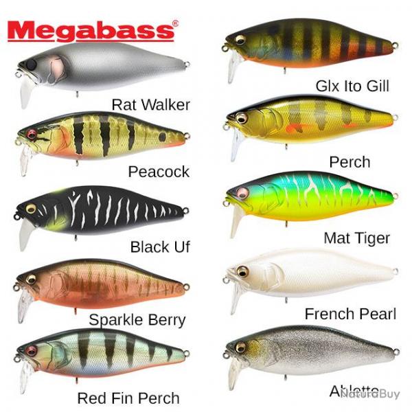 Leurre I-Jack Megabass 10,8cm Black UF