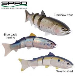 Leurre Spro Swimbait SB60 Floating 15cm 57g Blue Back Herring