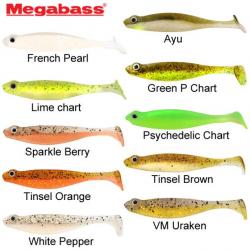 Leurre Hazedong Shad 3 Megabass 7,5cm Ayu