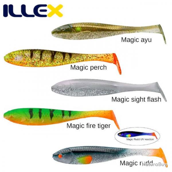 Leurre Magic Slim Shad 3 Illex 6,5cm Magic Rudd