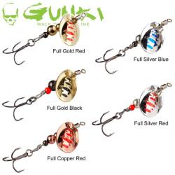 Leurre Cuiller Tournante Gunki Dots Spotted 1L Full Copper Red