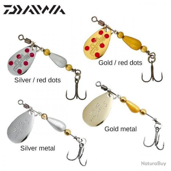 DESTOCKAGE ! Leurre Cuiller Tournante Daiwa Silvercreek Spinner 3g Gold Metal