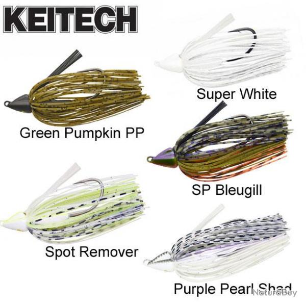 Leurre Jig Keitech Swing Swimmer 1/4oz -7g Super White