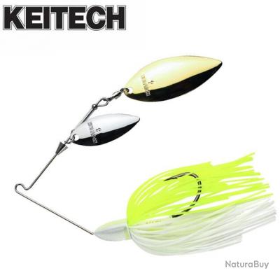 Leurre Spinnerbait Keitech Tee Bone 3/8oz 10.5g White Chart ...