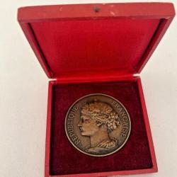 Médaille Bronze Arthus Bertrand - Le Ministre de la Marine Marchande - Marianne