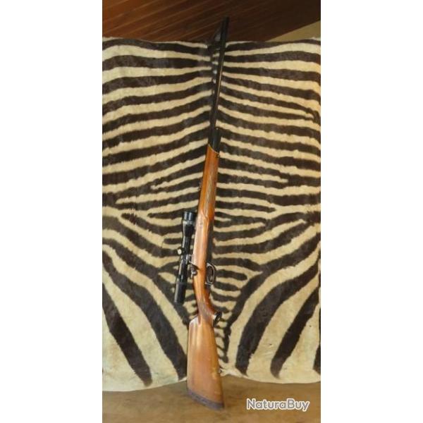 Carabine  verrou DUMOULIN cal.375HH canon 65 cm avec lunette Schmidt & Bender 1.5-6x42
