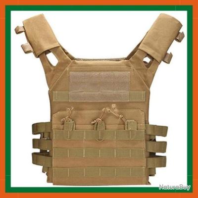 GILET TACTIQUE PORTE PLAQUE TAC NOIR - ADN TACTICAL (TAILLE S/M