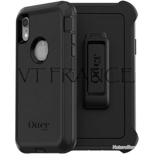 Coque Anti-Choc OTTERBOX Defender pour iPhone, Couleur: Noir, Smartphone: iPhone 7/8/SE2/SE3