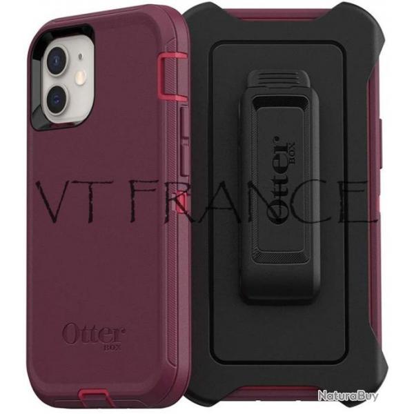 Coque Anti-Choc OTTERBOX Defender pour iPhone, Couleur: Rouge, Smartphone: iPhone 7/8/SE2/SE3