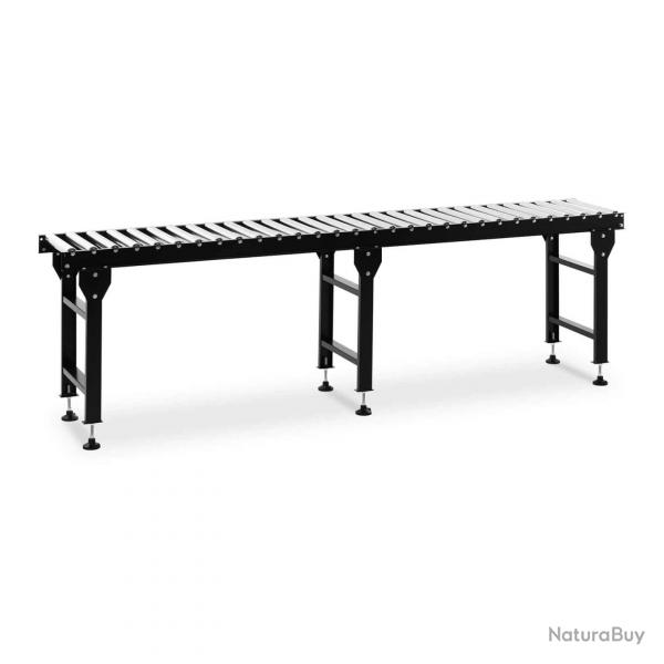 Convoyeur  rouleaux - 400 kg - 300 cm - 30 rouleaux - rglable en hauteur 14_0007252