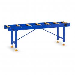 Convoyeur à rouleaux - 400 kg - 200 cm - 7 rouleaux acier galvanisé bleu 14_0007251
