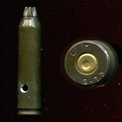 5.56 x 45 FAMAS France - RARE expérimentale lance-grenade acier verte - Le mans  1973 - LM  3-73