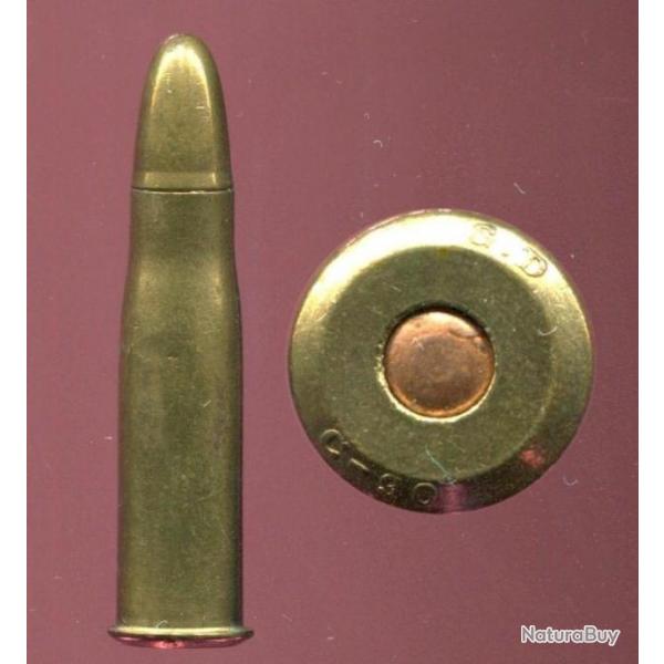 10.4 x 47 R Vetterli Italie Mle 1890 - marquage en relief de Capoue : G.D  C-90 - balle laiton