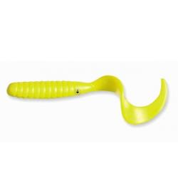 Leurre Souple Delalande King 8cm jaune fluo