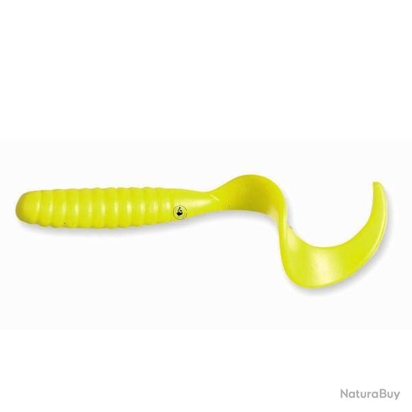 Leurre Souple Delalande King 12cm jaune fluo