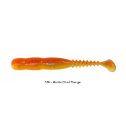 Leurre Reins Rockvibe Shad 3" - 7,5cm 308-Marble Chart Orange