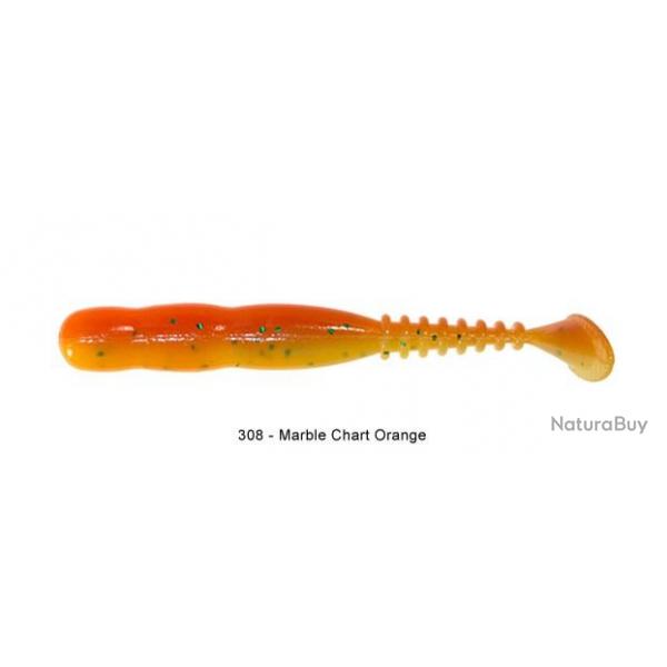 Leurre Reins Rockvibe Shad 3" - 7,5cm 308-Marble Chart Orange