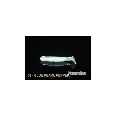 Leurre Big Bite Baits Paddle Tail 6,4cm Blue Pearl Pepper