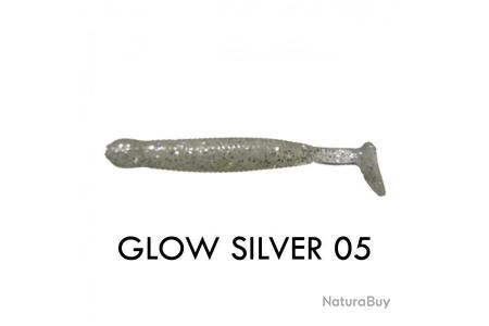 Leurre Big Bite Baits Paddle Tail 6,4cm Glow Silver - Leurres