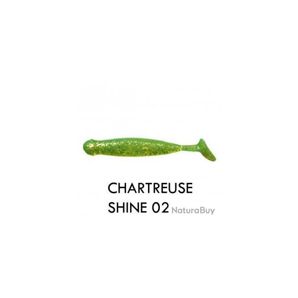 Leurre Big Bite Baits Paddle Tail 6,4cm Chartreuse Shiner
