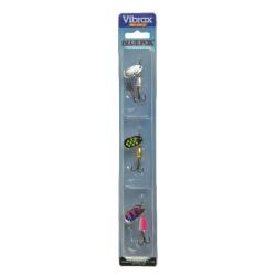 Kit Cuillers Truite Vibrax Blue Fox