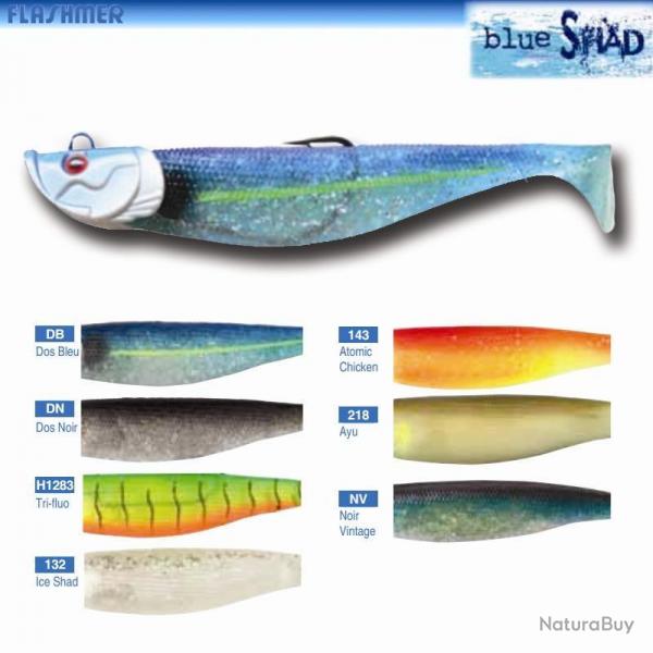 Leurre Flashmer Blue Shad 12cm Dos Noir