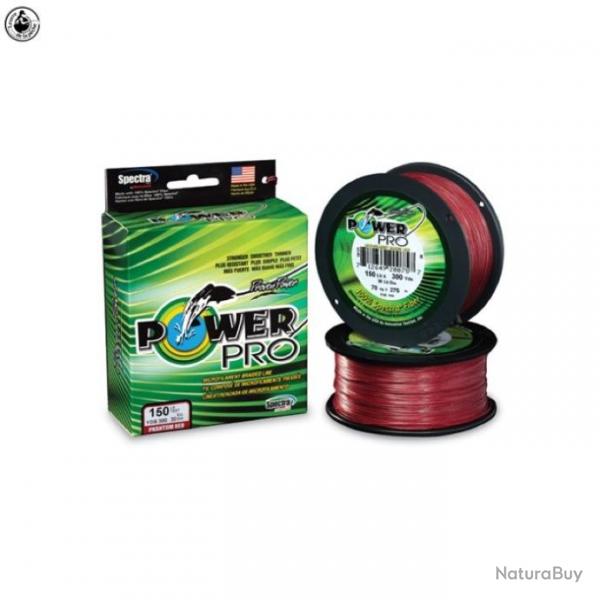 Tresse Power Pro Rouge - Bobine de 455m 41/100