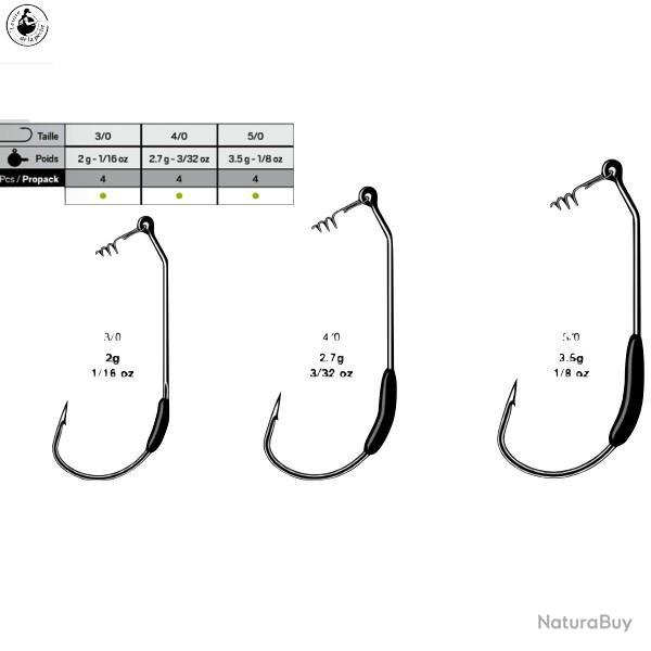 Hameon Texan VMC Strategik Drop Dead Weighted 7329 DD 2g - 3/0