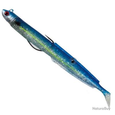 FLASHMER Leurre Souple Blue Equille – 15/25/36/55/75 G – Montage Texan – Anti-accroches – Nage Hydrodynamique