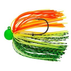Leurre Daiwa Tournament Rubber Jig SAQ SAS RH 10g Green Yellow Orange