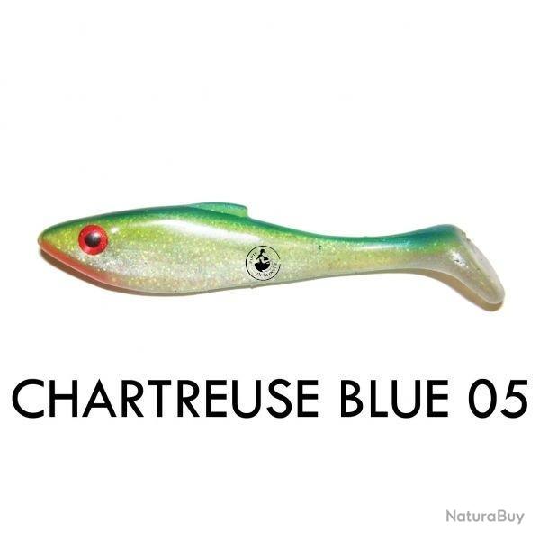 Leurre Big Bite Baits Swimbait Super Shad 12,5cm Chartreuse Blue