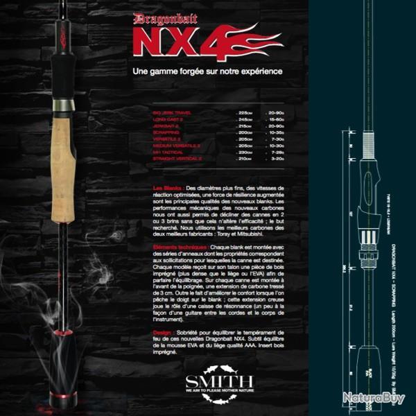 Canne Spinning Smith Dragonbait NX4 Scrapping 200 2m 2 10-35g 100cm