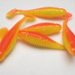 Leurre Souple Lunker City Grubster 5cm Atomic Chicken