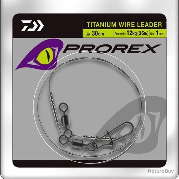 Bas de ligne Daiwa Prorex Titanium Wire Leader 18 kg 3m