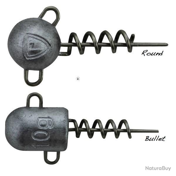 Tte Plombe Fox Rage Corkscrew Jigheads 10g Bullet